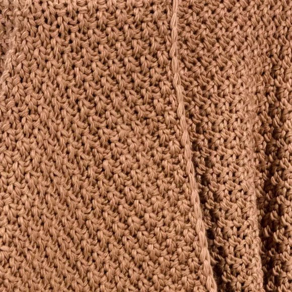 Recycled Chunky Knit Throw Blanket - Picture 2 of 4